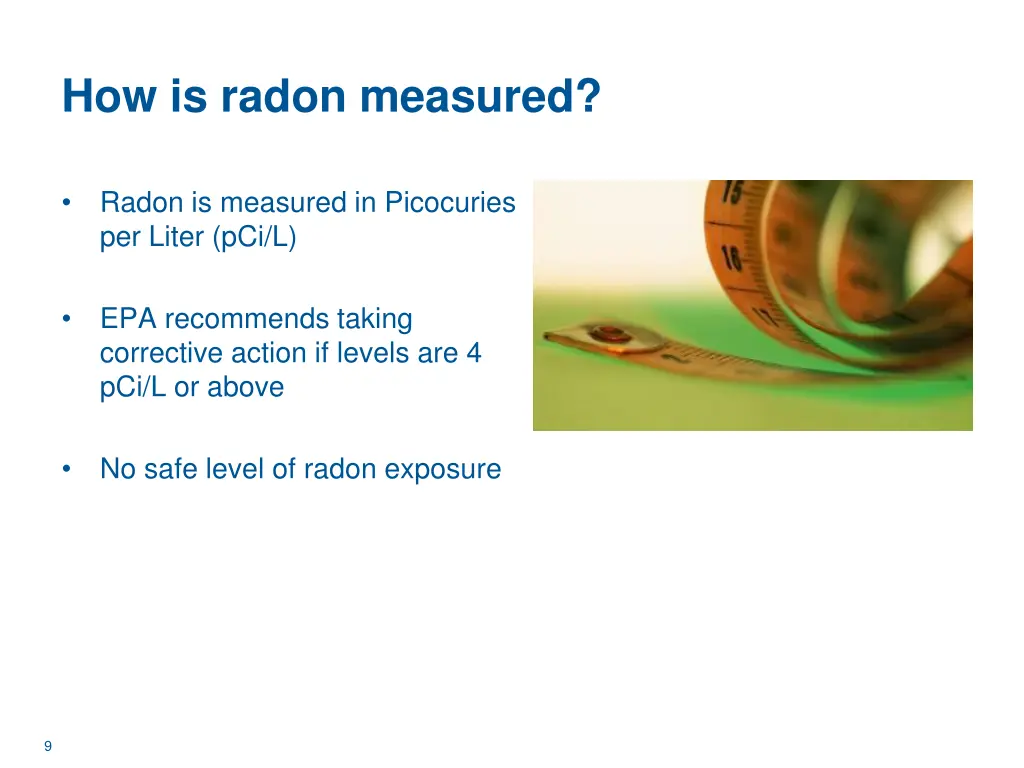 how is radon measured