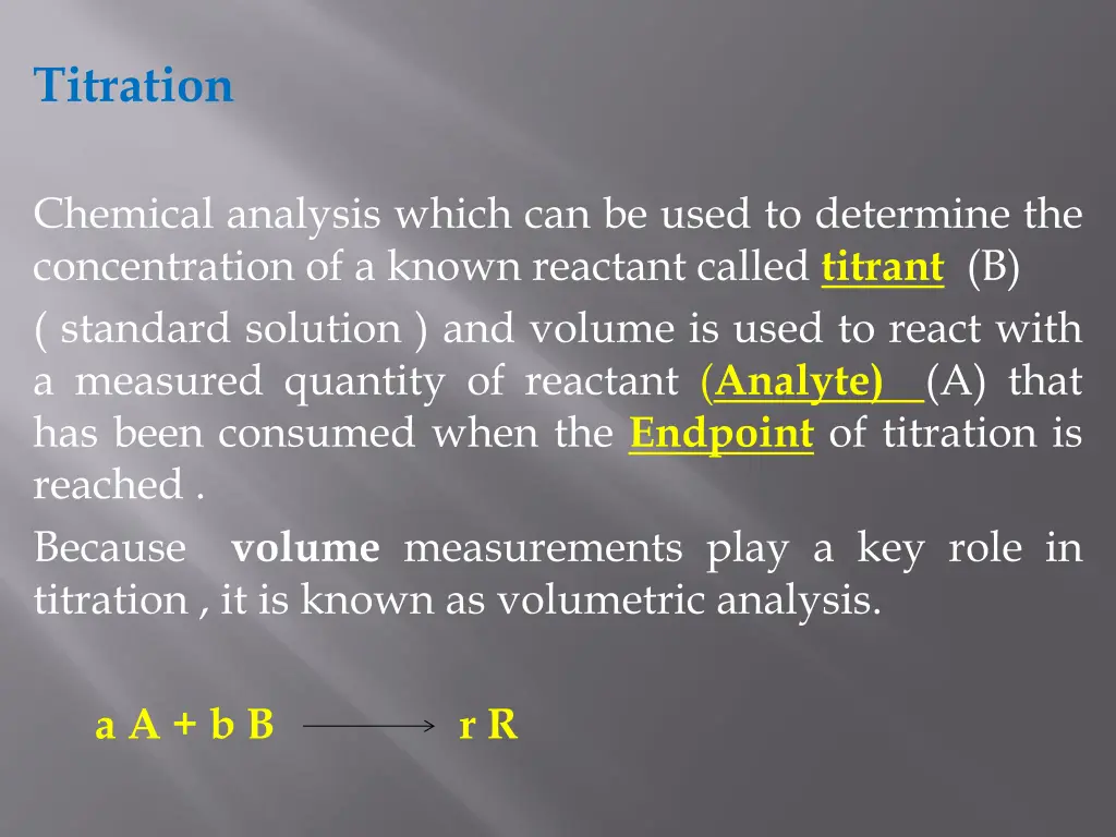 titration