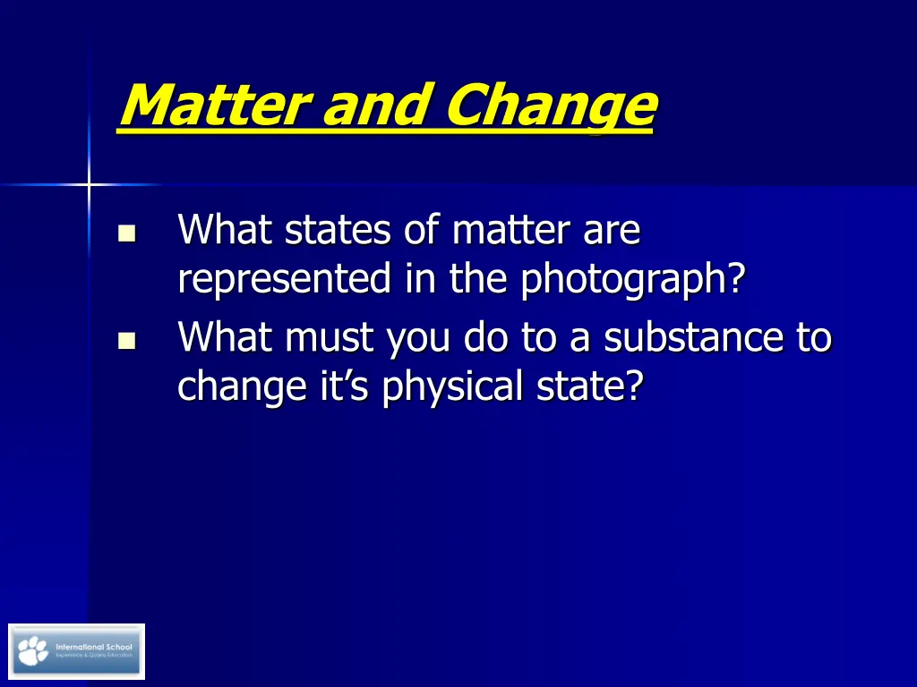 matter and change 2