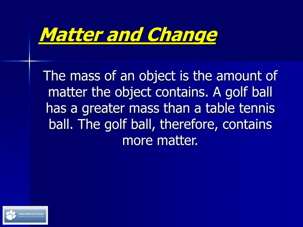 matter and change 4