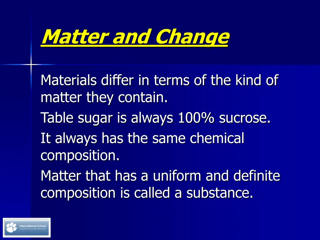 matter and change 6