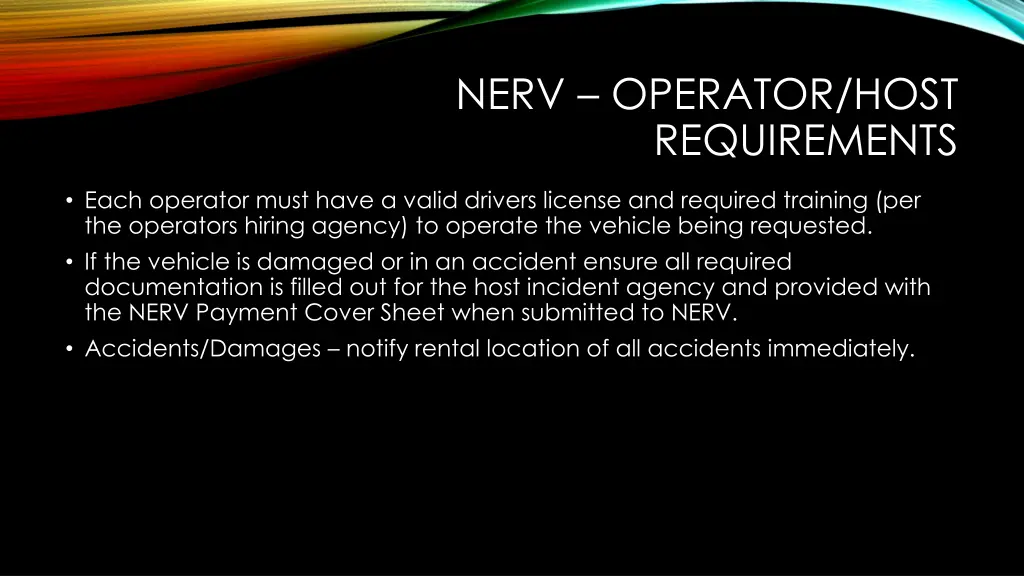 nerv operator host requirements