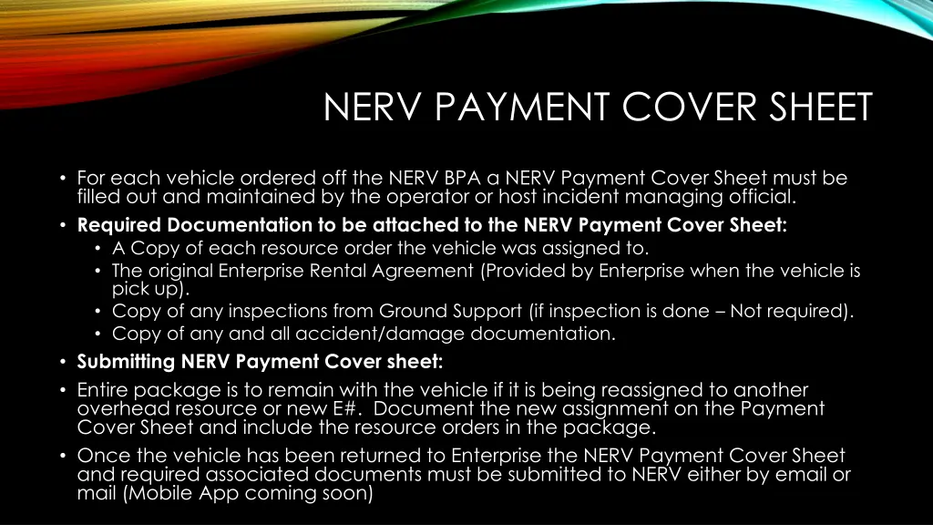 nerv payment cover sheet