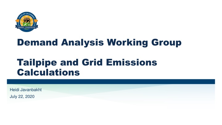 demand analysis working group