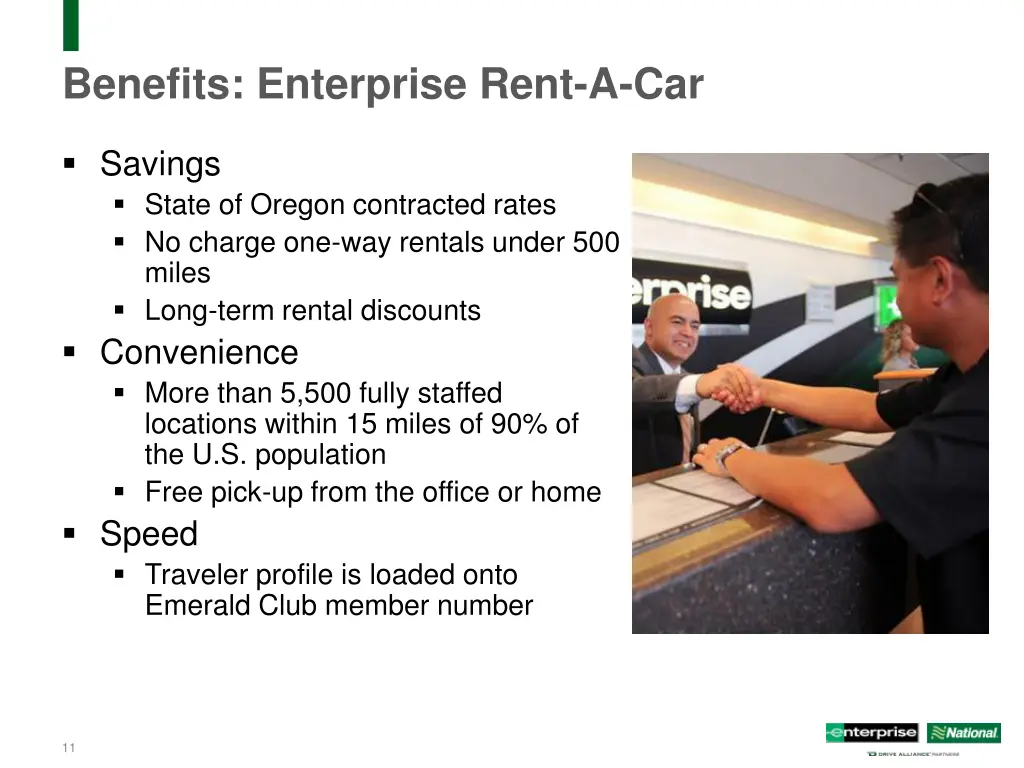 benefits enterprise rent a car