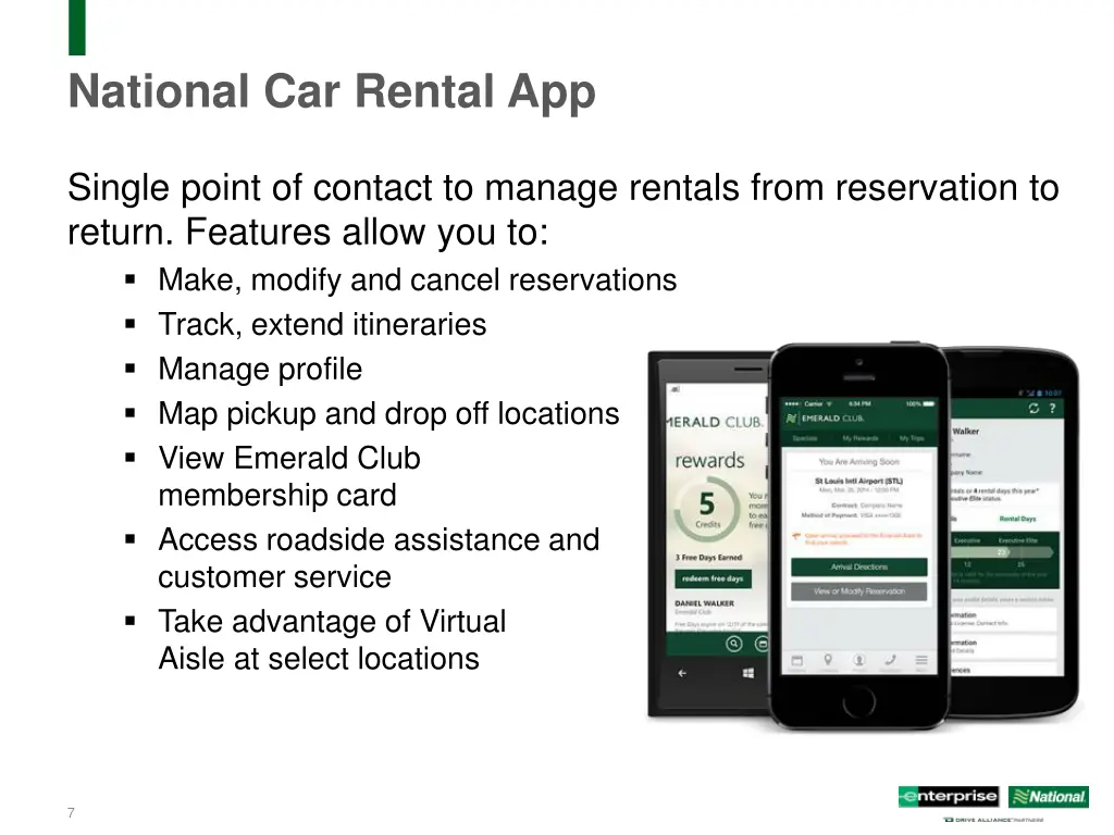 national car rental app