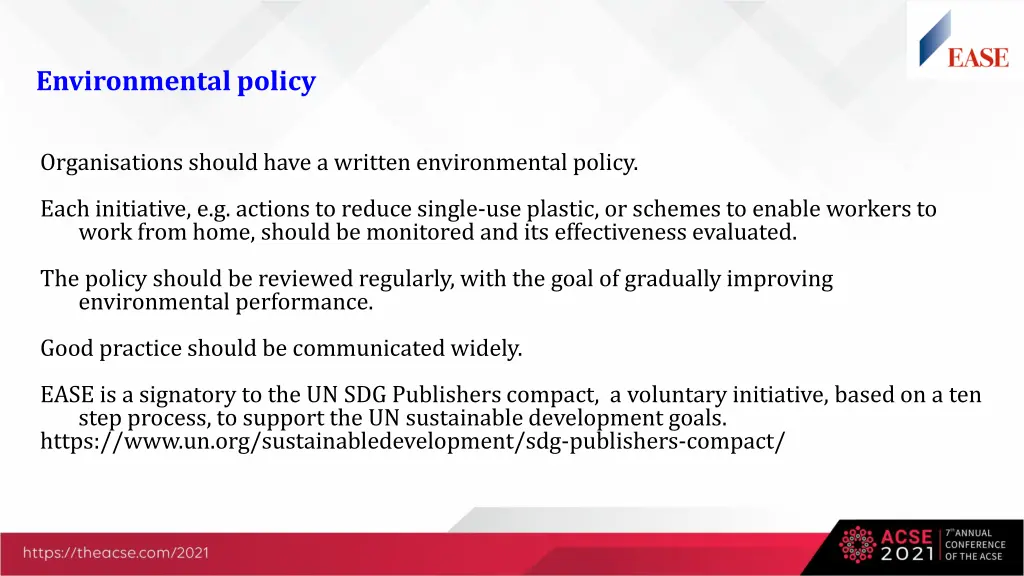 environmental policy