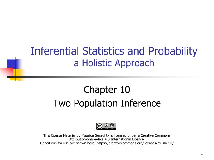 inferential statistics and probability a holistic