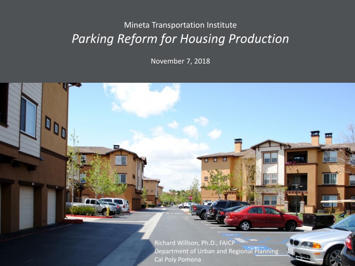 mineta transportation institute parking reform