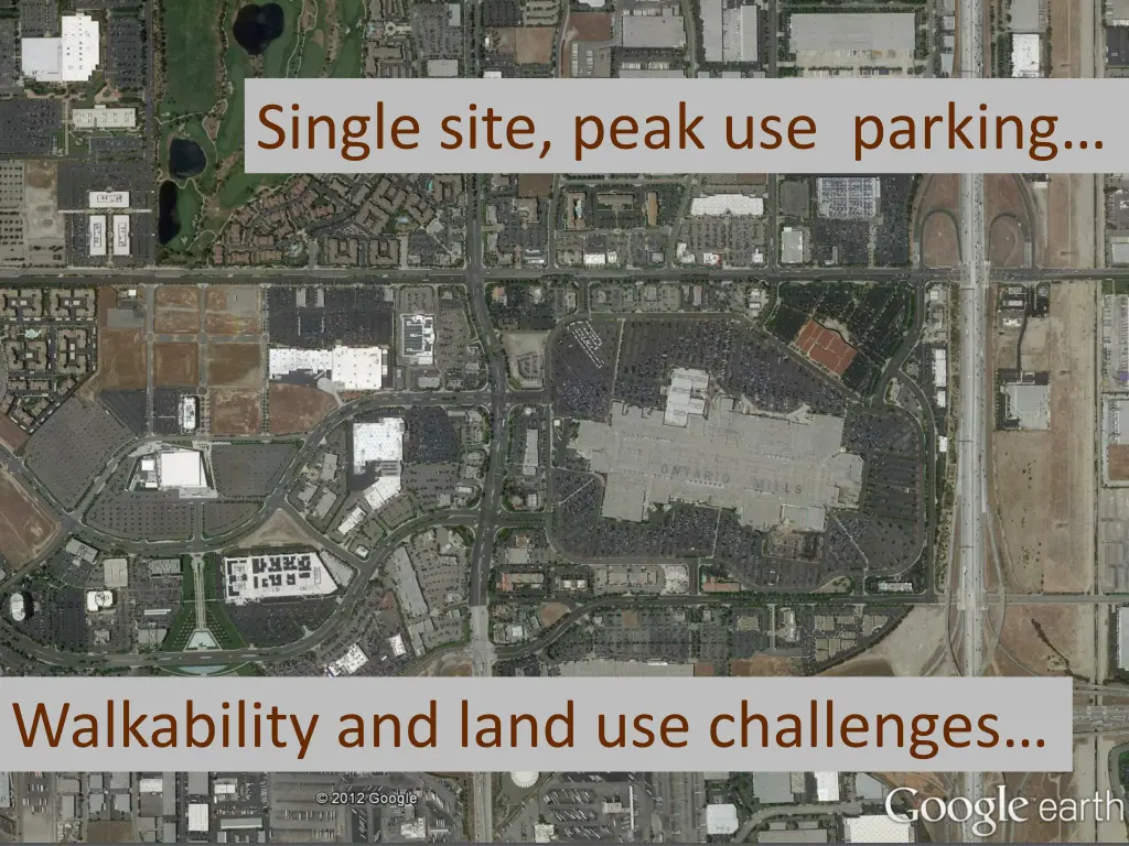 single site peak use parking