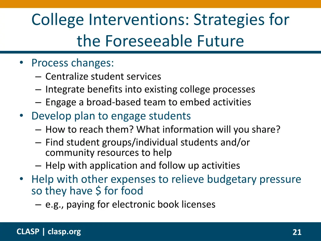 college interventions strategies 1