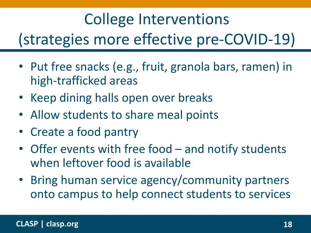 college interventions strategies more effective