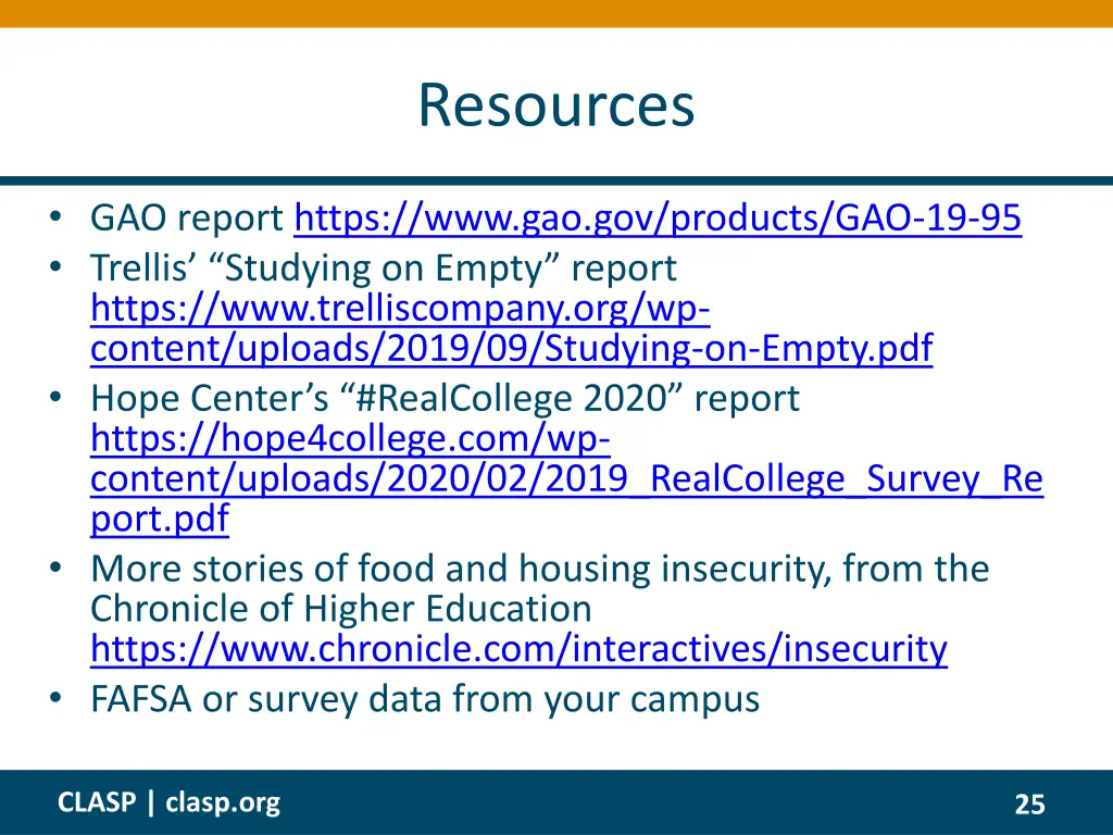 resources