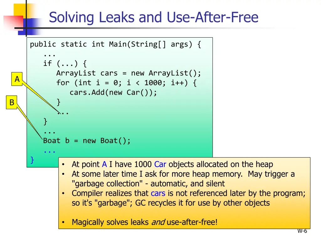 solving leaks and use after free