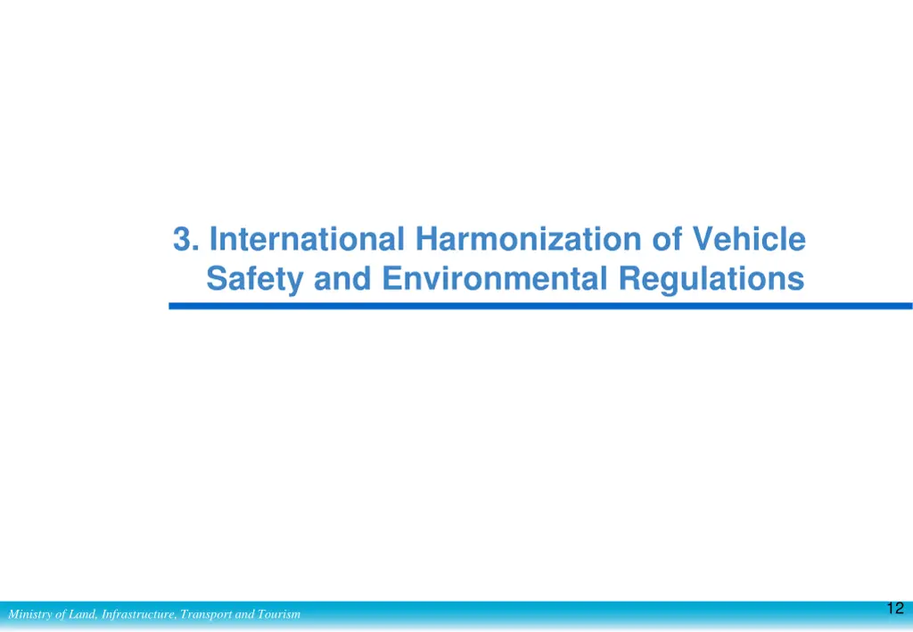 3 international harmonization of vehicle safety