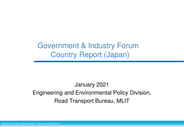 government industry forum country report japan