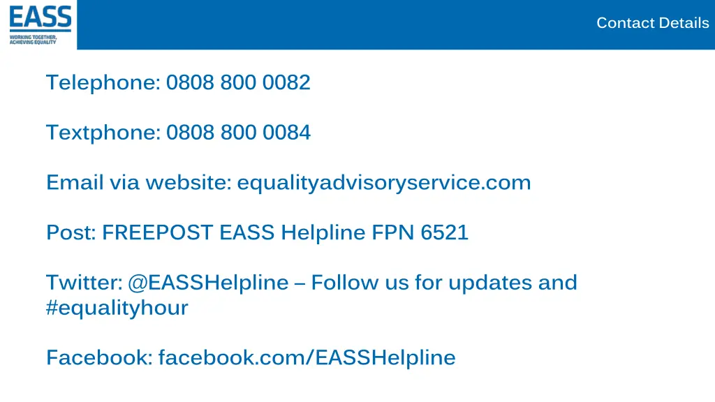 contact details