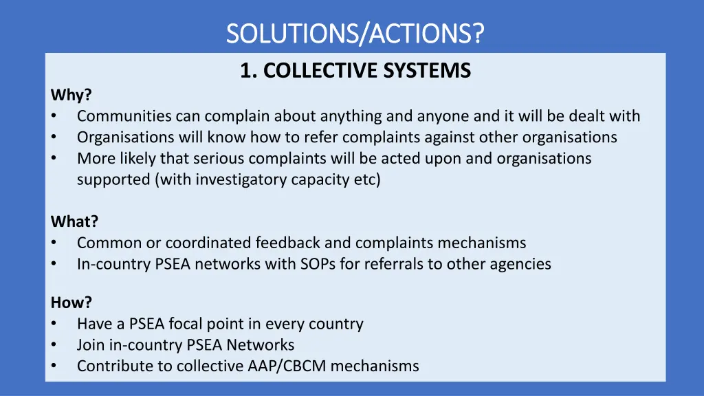 solutions actions solutions actions 1 collective