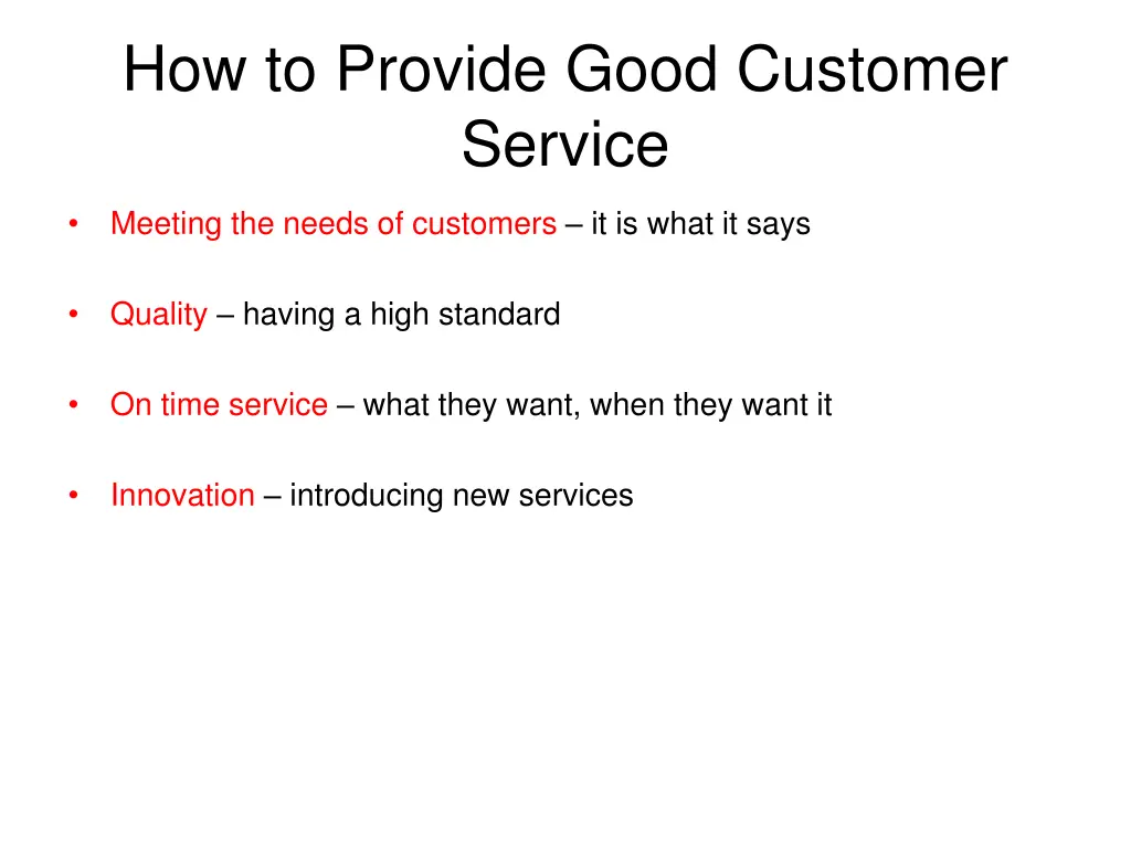 how to provide good customer service