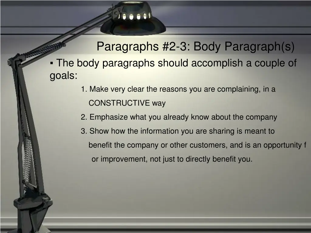 paragraphs 2 3 body paragraph s the body