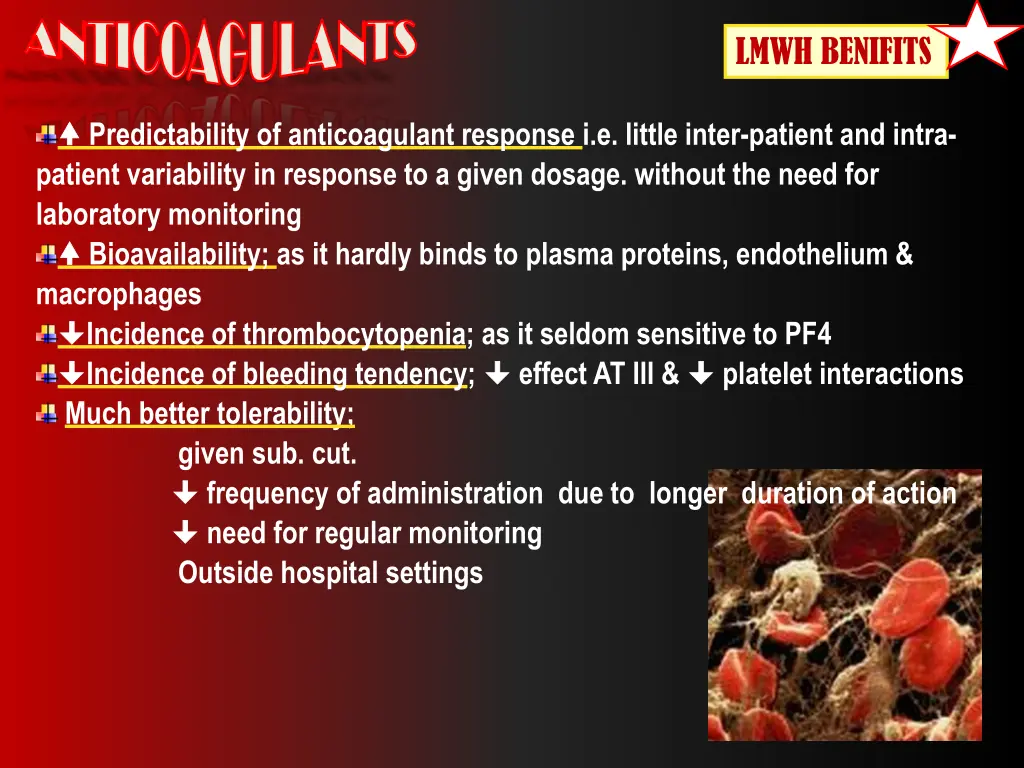 anticoagulants anticoagulants predictability