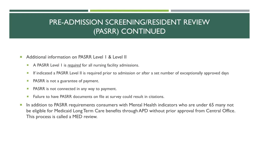 pre admission screening resident review pasrr