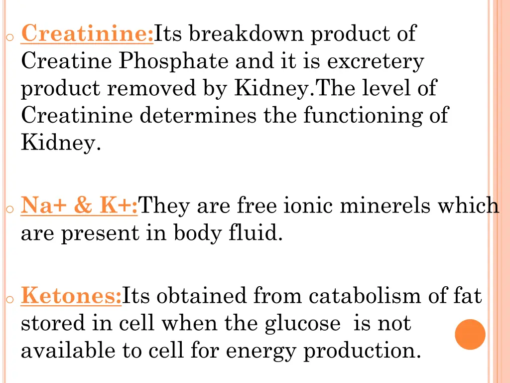 o creatinine its breakdown product of creatine