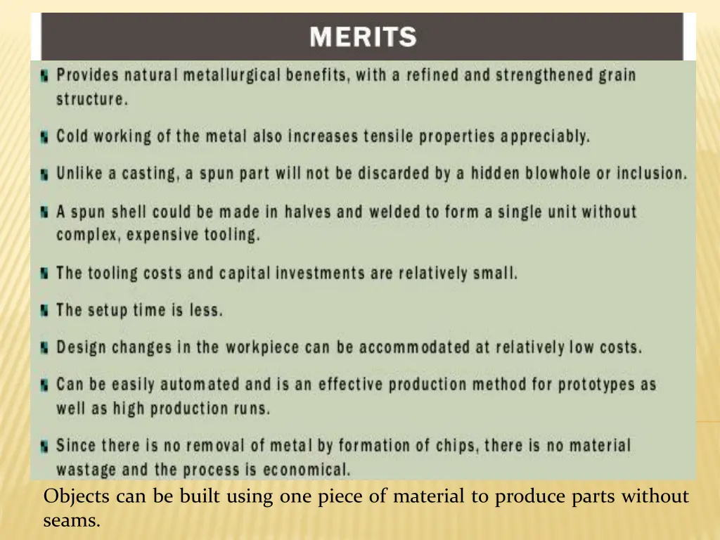 objects can be built using one piece of material