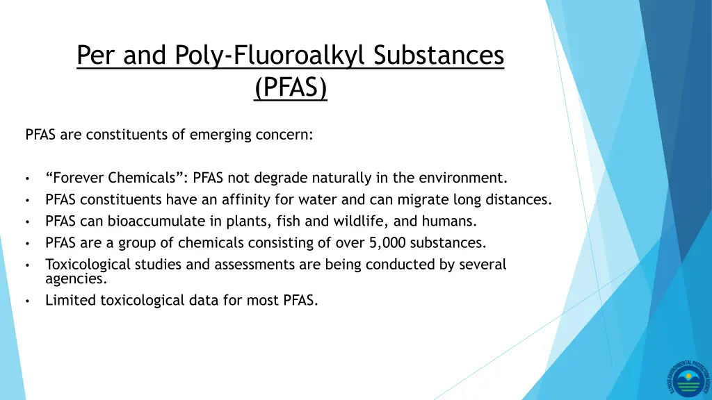 per and poly fluoroalkyl substances pfas 1