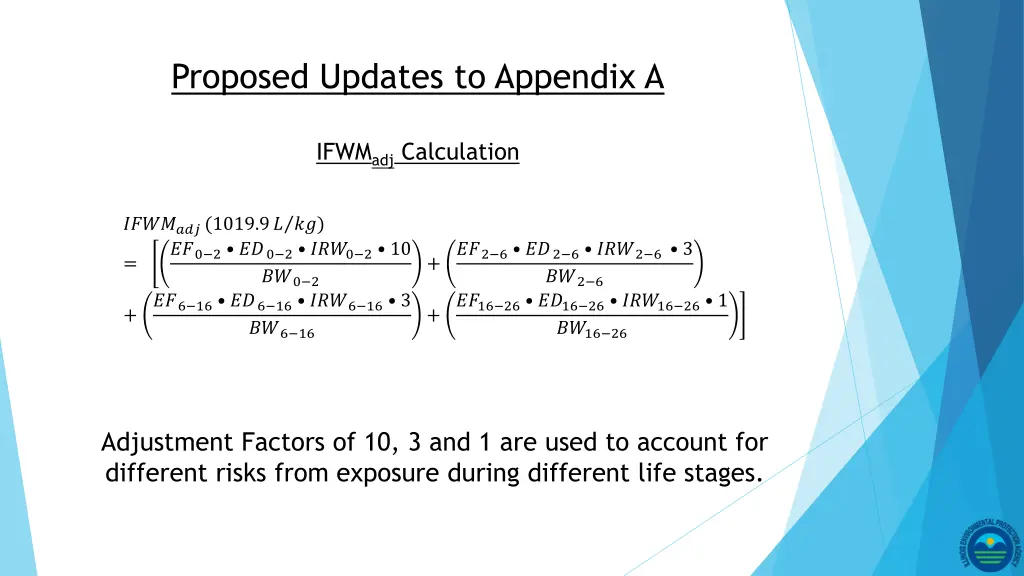 proposed updates to appendix a 9