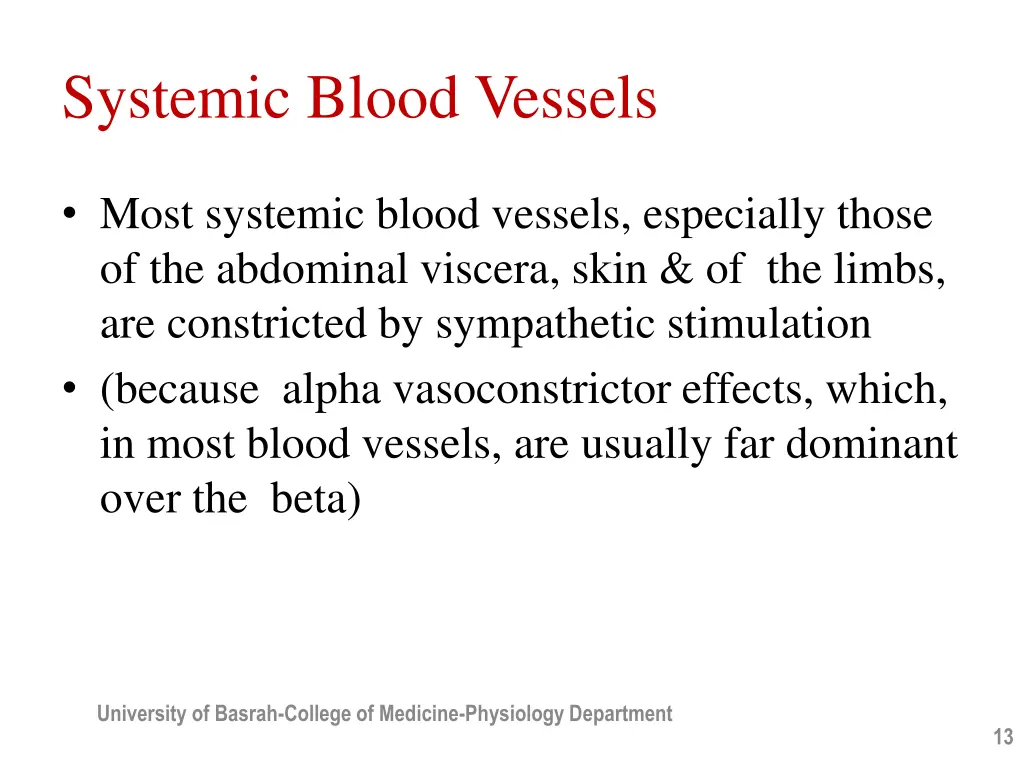 systemic blood vessels