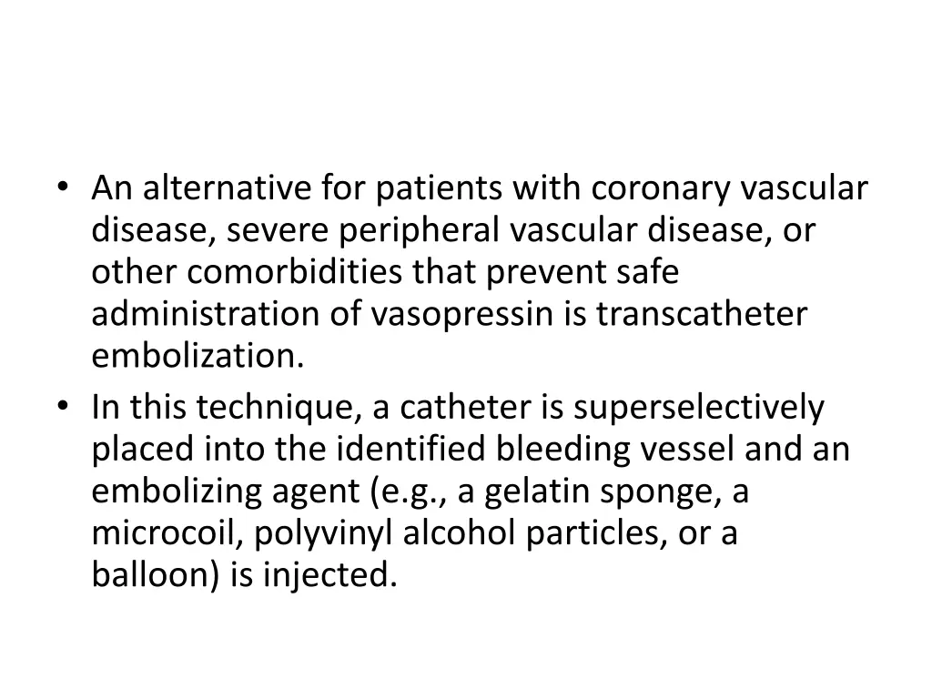 an alternative for patients with coronary