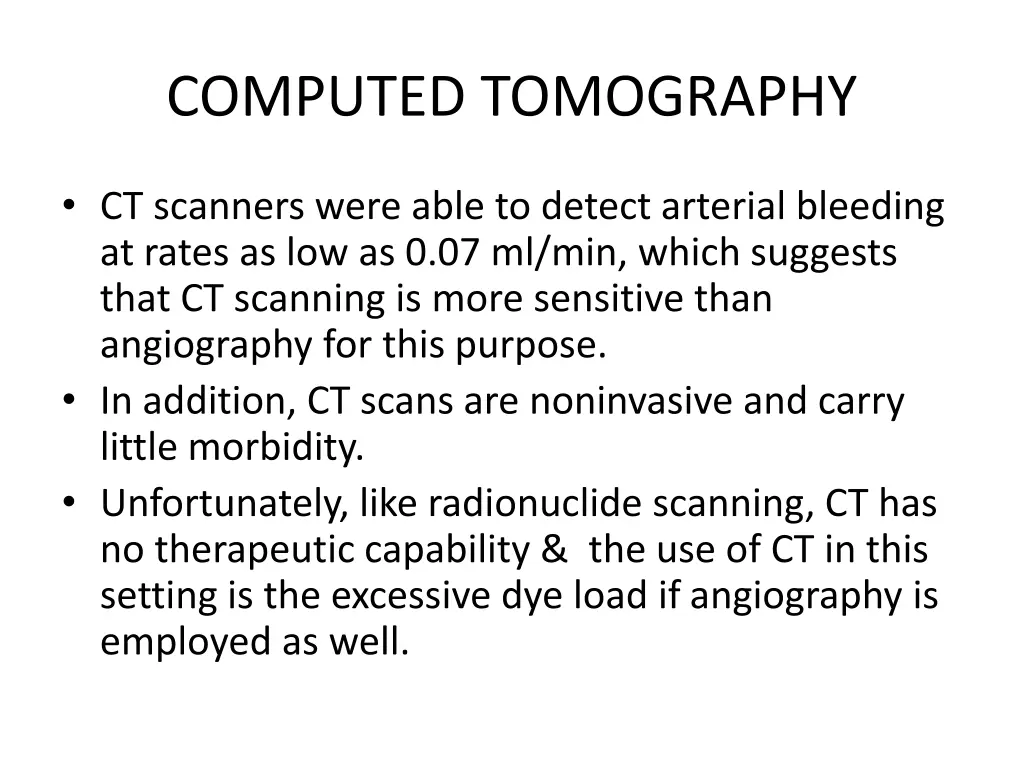 computed tomography