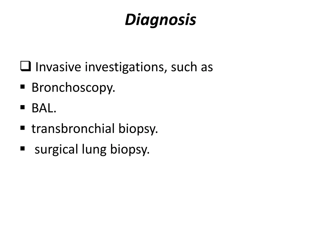 diagnosis