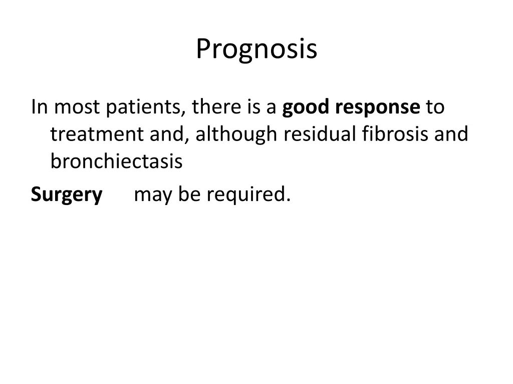 prognosis