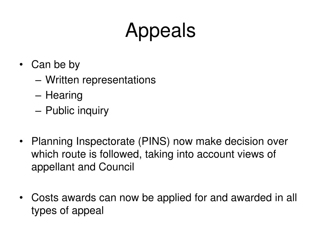 appeals