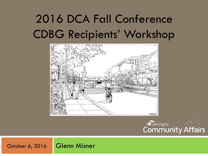 2016 dca fall conference cdbg recipients workshop