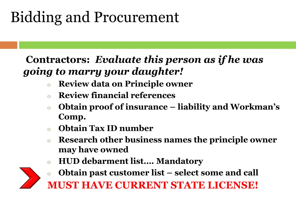 bidding and procurement 1