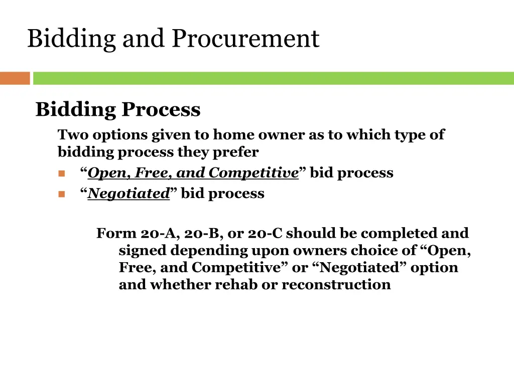 bidding and procurement 2