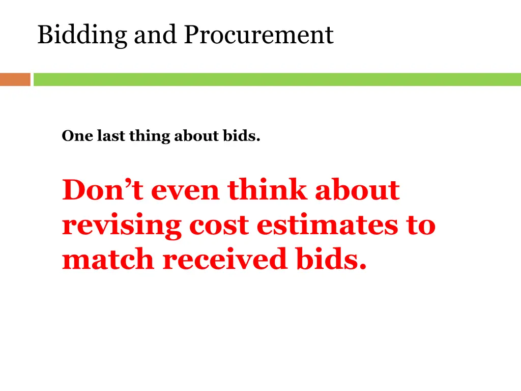 bidding and procurement 9