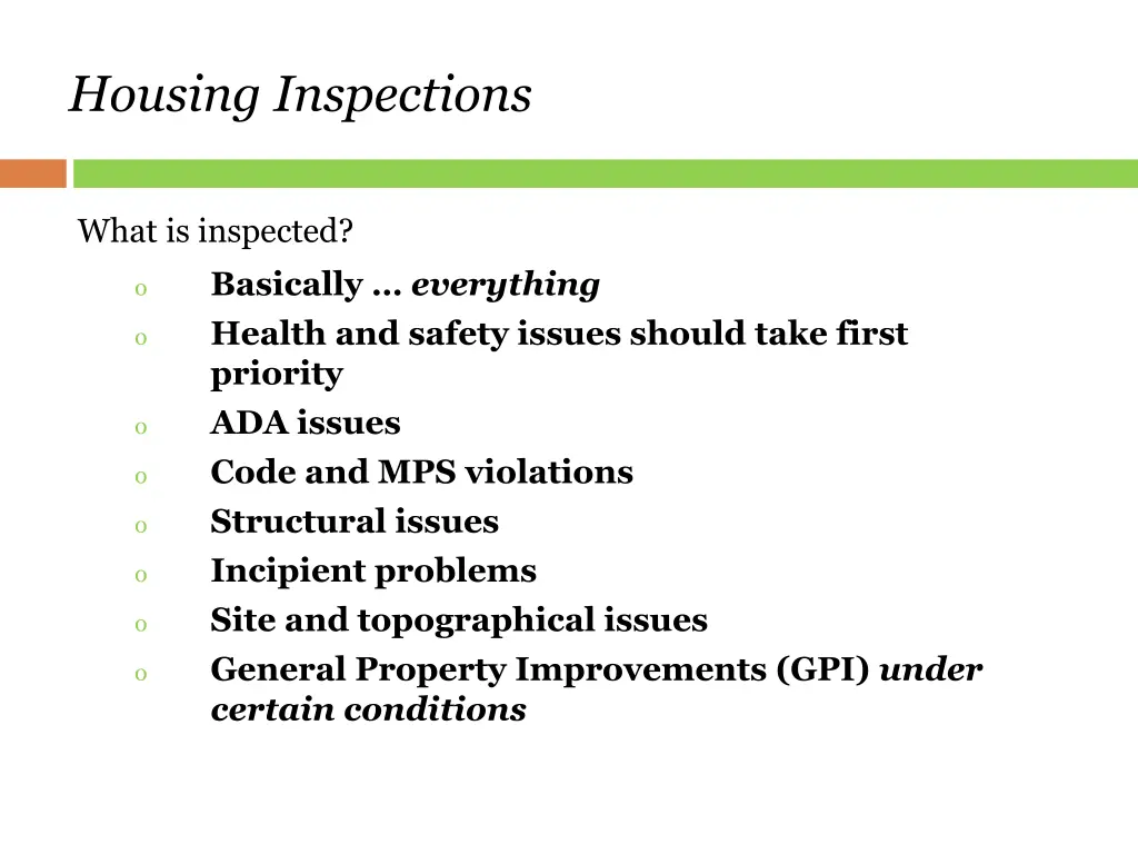 housing inspections 7