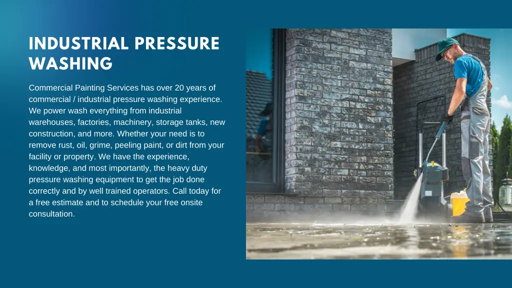 industrial pressure washing