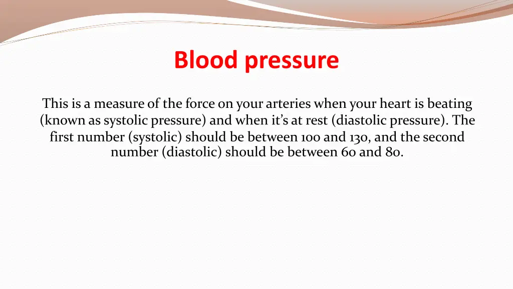 blood pressure