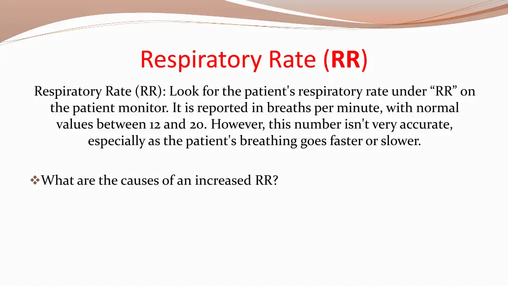 respiratory rate rr