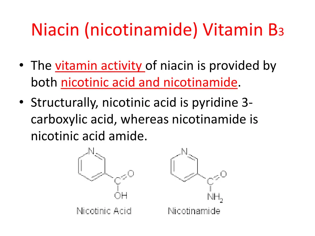 niacin nicotinamide vitamin b 3