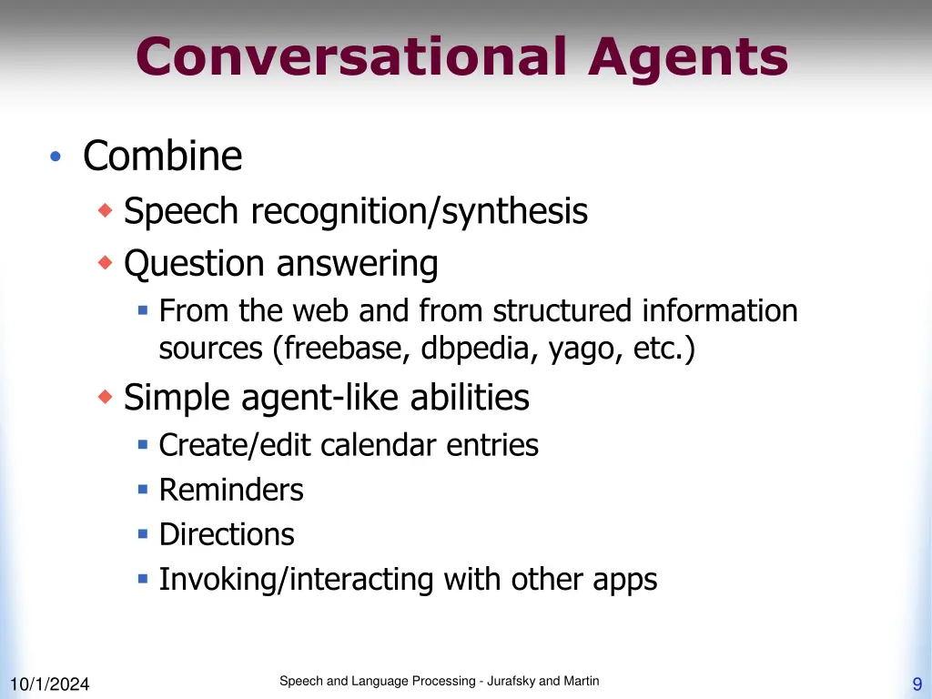 conversational agents