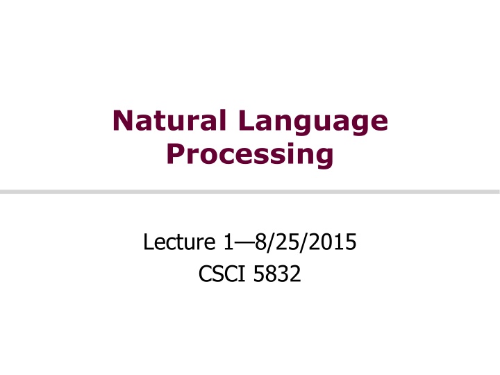 natural language processing