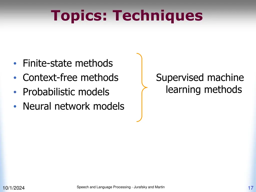 topics techniques