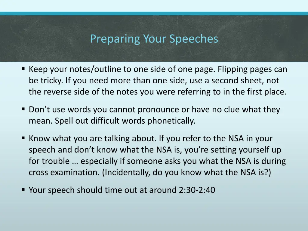 preparing your speeches 2