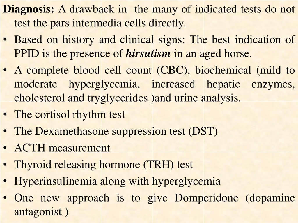 diagnosis a drawback in the many of indicated